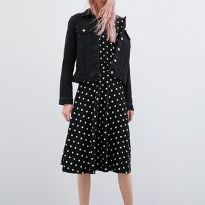 Zara polka dot dress